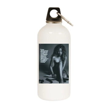 Shakira White Water Bottle With Carabiner