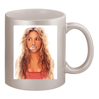 Shakira 11oz Metallic Silver Mug