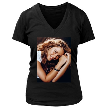 Shakira Women's Deep V-Neck TShirt