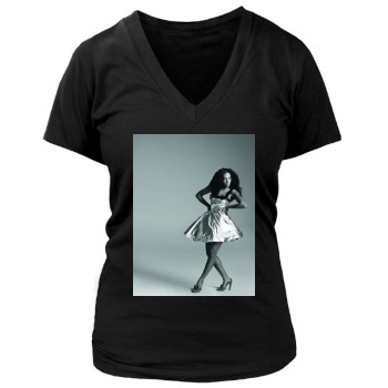 Solange Knowles Women's Deep V-Neck TShirt