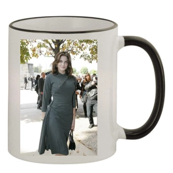 Stephanie Seymour 11oz Colored Rim & Handle Mug