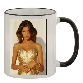 Stephanie Seymour 11oz Colored Rim & Handle Mug