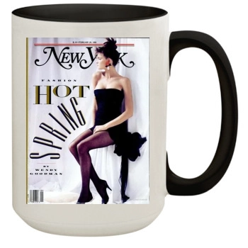 Stephanie Seymour 15oz Colored Inner & Handle Mug