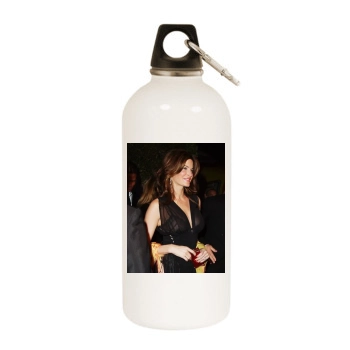 Stephanie Seymour White Water Bottle With Carabiner