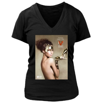 Tiiu Kuik Women's Deep V-Neck TShirt