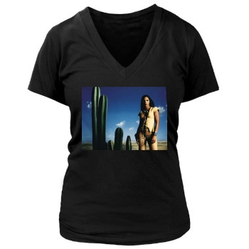 Toni Braxton Women's Deep V-Neck TShirt