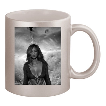 Tyra Banks 11oz Metallic Silver Mug