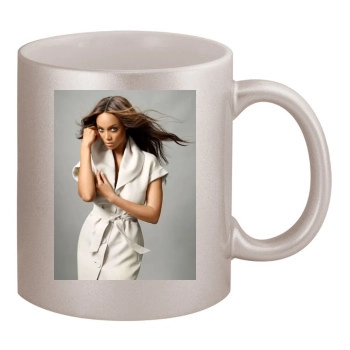 Tyra Banks 11oz Metallic Silver Mug