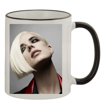 Agyness Deyn 11oz Colored Rim & Handle Mug