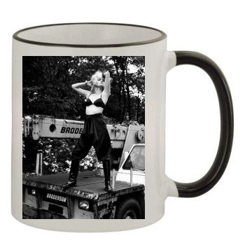 Amber Valletta 11oz Colored Rim & Handle Mug