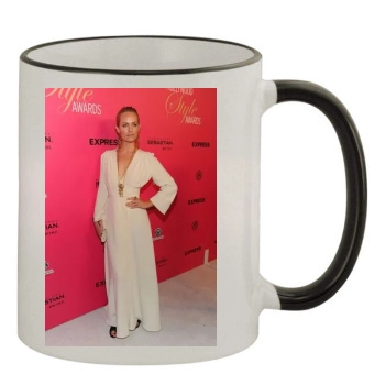 Amber Valletta 11oz Colored Rim & Handle Mug