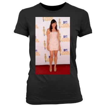 Aubrey Plaza Women's Junior Cut Crewneck T-Shirt