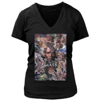 Glass (2019) Women's Deep V-Neck TShirt