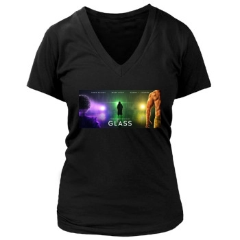 Glass (2019) Women's Deep V-Neck TShirt