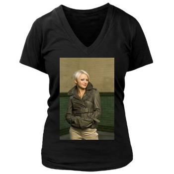 Hannah Spearritt Women's Deep V-Neck TShirt