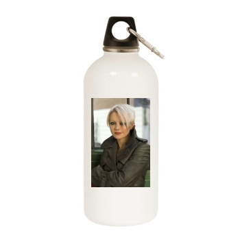 Hannah Spearritt White Water Bottle With Carabiner