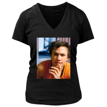 Heath Ledger Women's Deep V-Neck TShirt