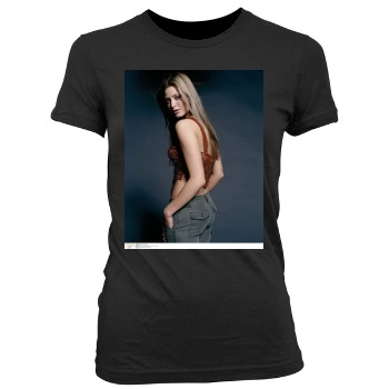 Holly Valance Women's Junior Cut Crewneck T-Shirt