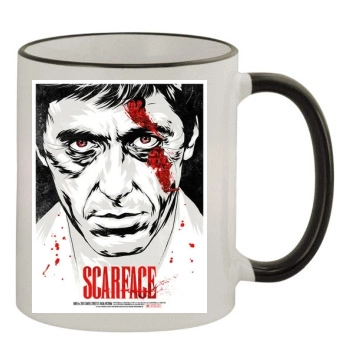 Scarface (1983) 11oz Colored Rim & Handle Mug