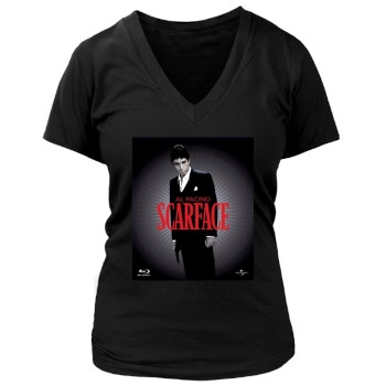 Scarface (1983) Women's Deep V-Neck TShirt