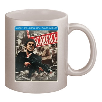 Scarface (1983) 11oz Metallic Silver Mug