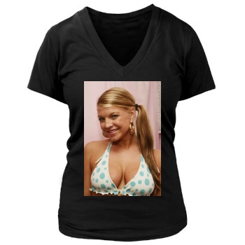 Fergie Women's Deep V-Neck TShirt