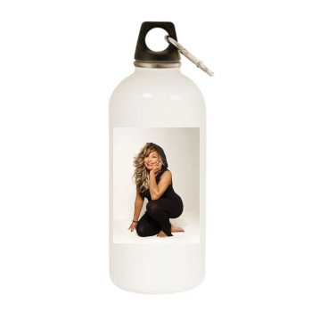 Tina Turner White Water Bottle With Carabiner