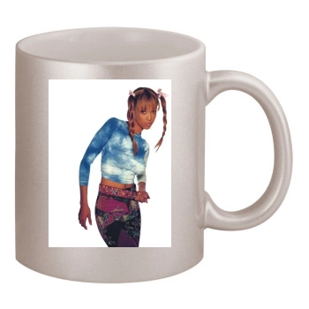 Tyra Banks 11oz Metallic Silver Mug