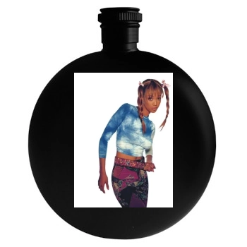 Tyra Banks Round Flask