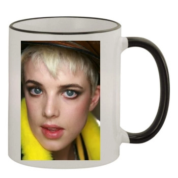 Agyness Deyn 11oz Colored Rim & Handle Mug