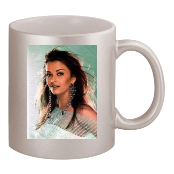 Aishwarya Rai 11oz Metallic Silver Mug