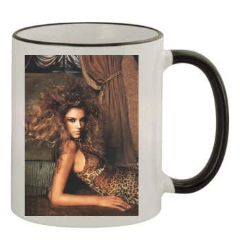 Alessandra Ambrosio 11oz Colored Rim & Handle Mug