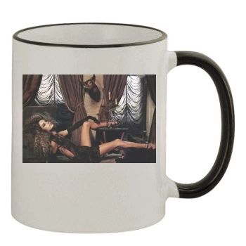 Alessandra Ambrosio 11oz Colored Rim & Handle Mug