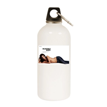 Alessandra Ambrosio White Water Bottle With Carabiner