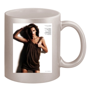 Alessandra Ambrosio 11oz Metallic Silver Mug