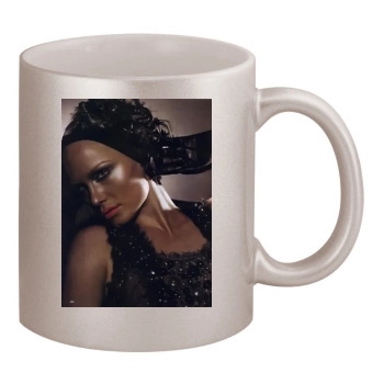 Amber Valletta 11oz Metallic Silver Mug