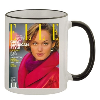 Amber Valletta 11oz Colored Rim & Handle Mug