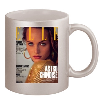 Amber Valletta 11oz Metallic Silver Mug