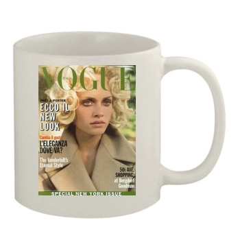 Amber Valletta 11oz White Mug