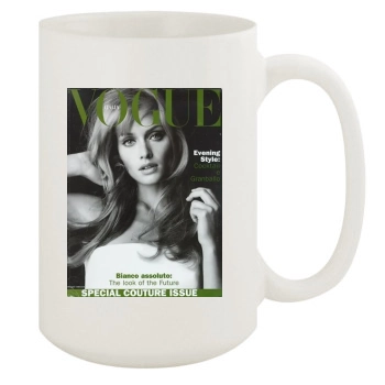 Amber Valletta 15oz White Mug