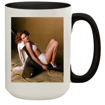 Amber Valletta 15oz Colored Inner & Handle Mug