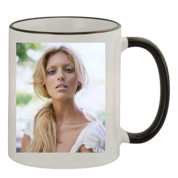 Anja Rubik 11oz Colored Rim & Handle Mug