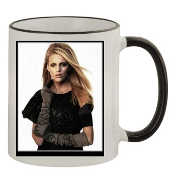 Anja Rubik 11oz Colored Rim & Handle Mug