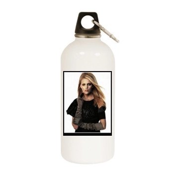 Anja Rubik White Water Bottle With Carabiner