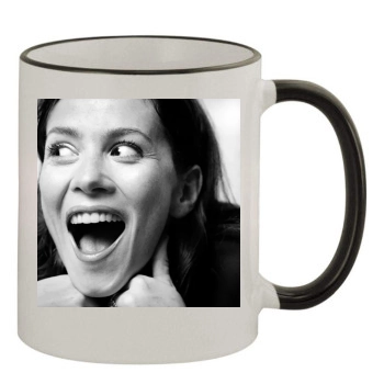 Anna Friel 11oz Colored Rim & Handle Mug