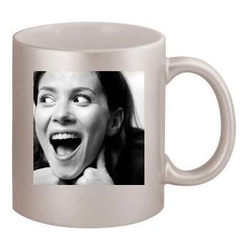 Anna Friel 11oz Metallic Silver Mug