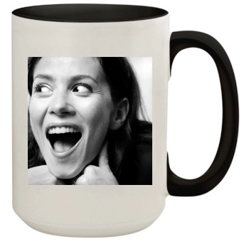 Anna Friel 15oz Colored Inner & Handle Mug