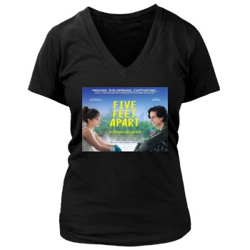 Five Feet Apart (2019) Women's Deep V-Neck TShirt