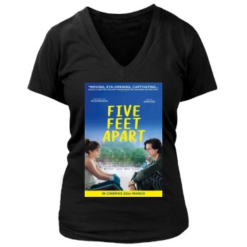 Five Feet Apart (2019) Women's Deep V-Neck TShirt