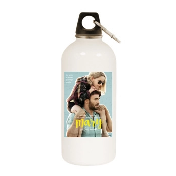 Gifted (2017) White Water Bottle With Carabiner